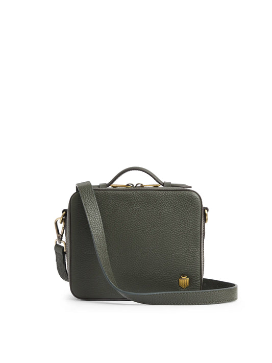 Buckingham Cross Body Bag - Moss Green Leather