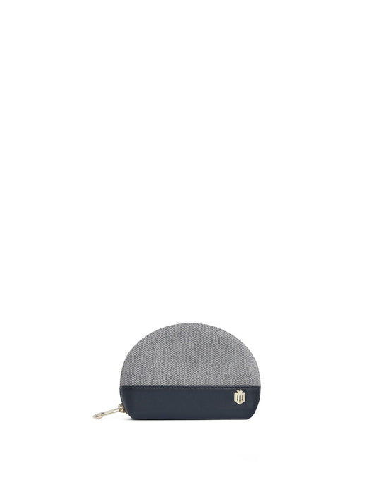 Chiltern Coin Purse - Denim Suede