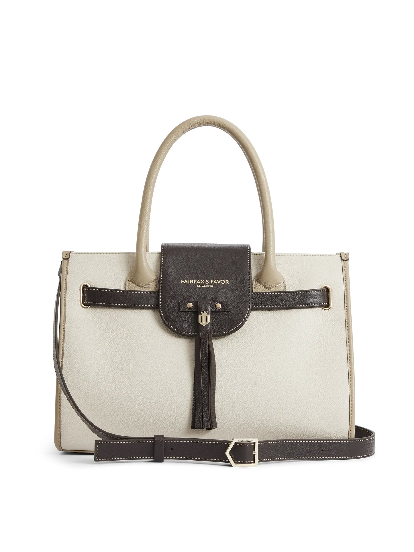 Windsor Handbag - Neutral Tri-Colour Leather