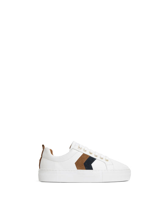 Alexandra Platform Trainer - Tan/Navy