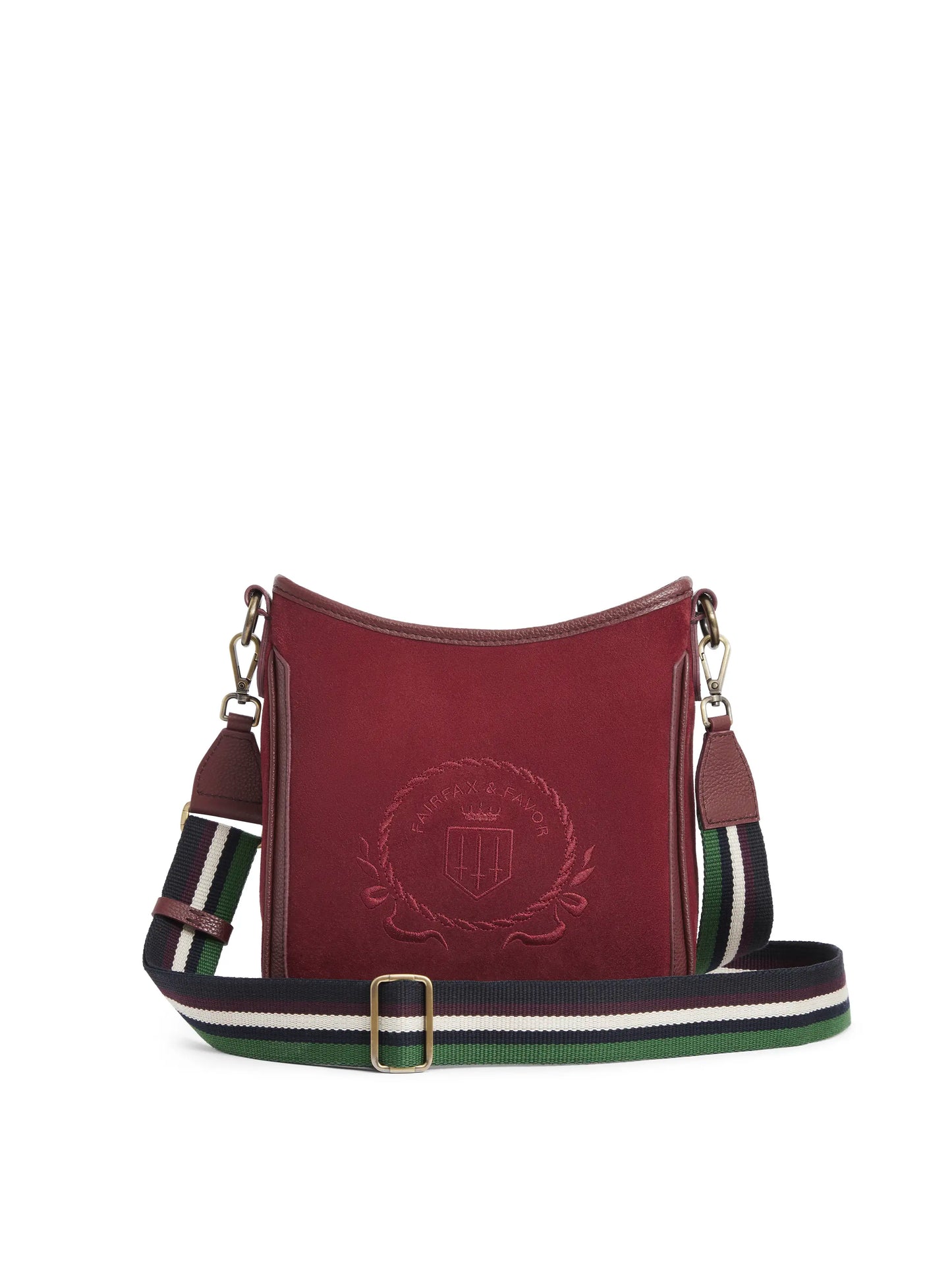 Richmond Messenger Bag - Ruby Suede