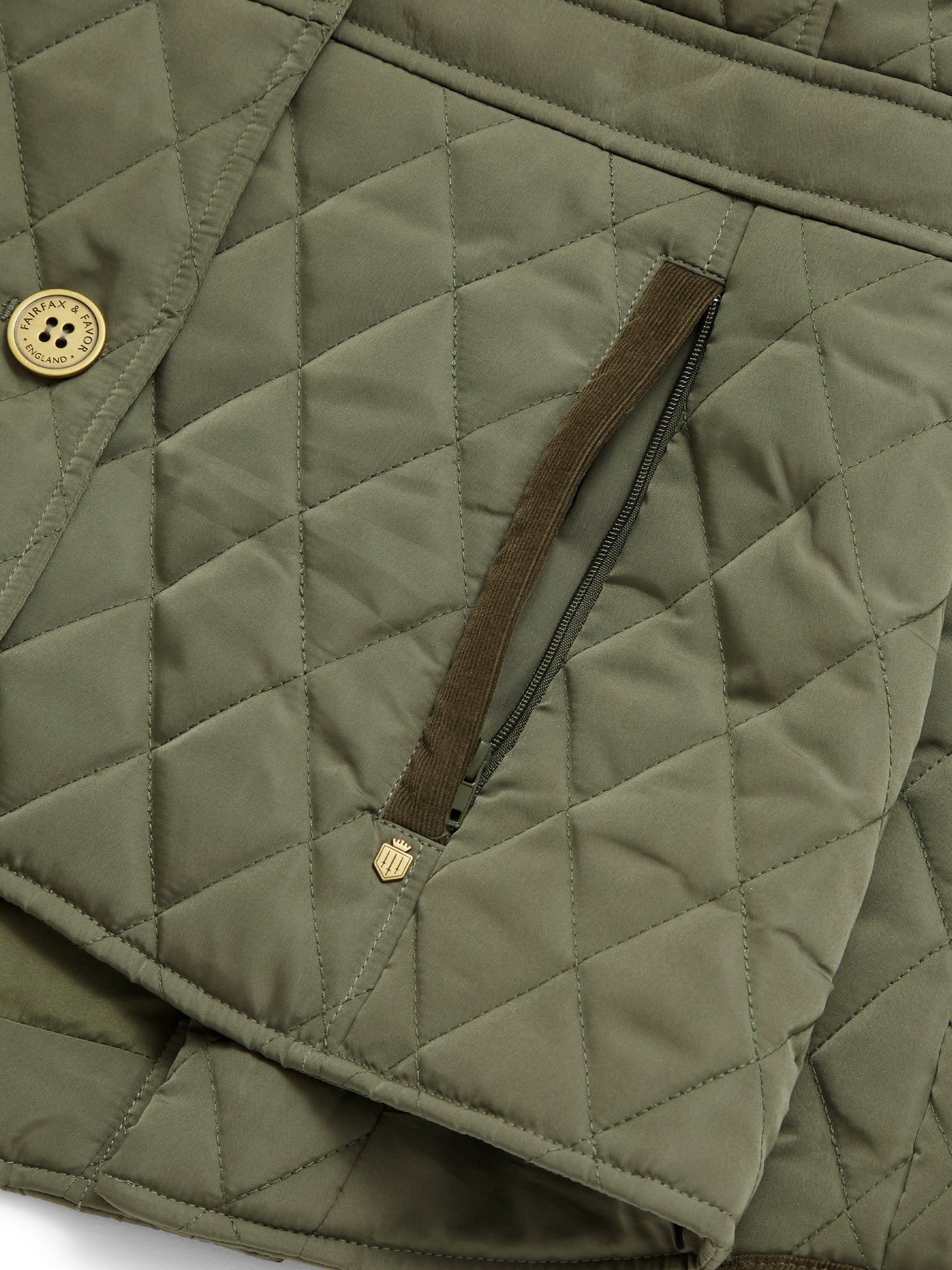 The Bella Quilted Jacket - Sage