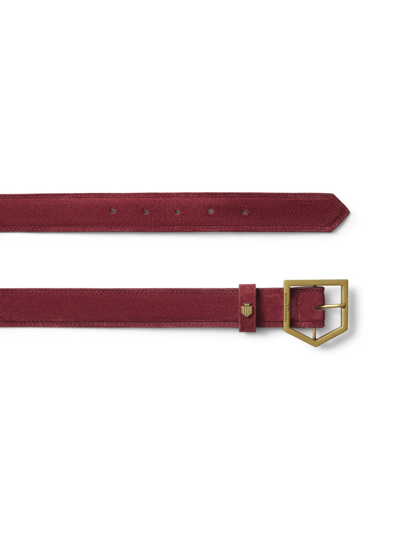 Felbrigg Belt - Ruby Suede