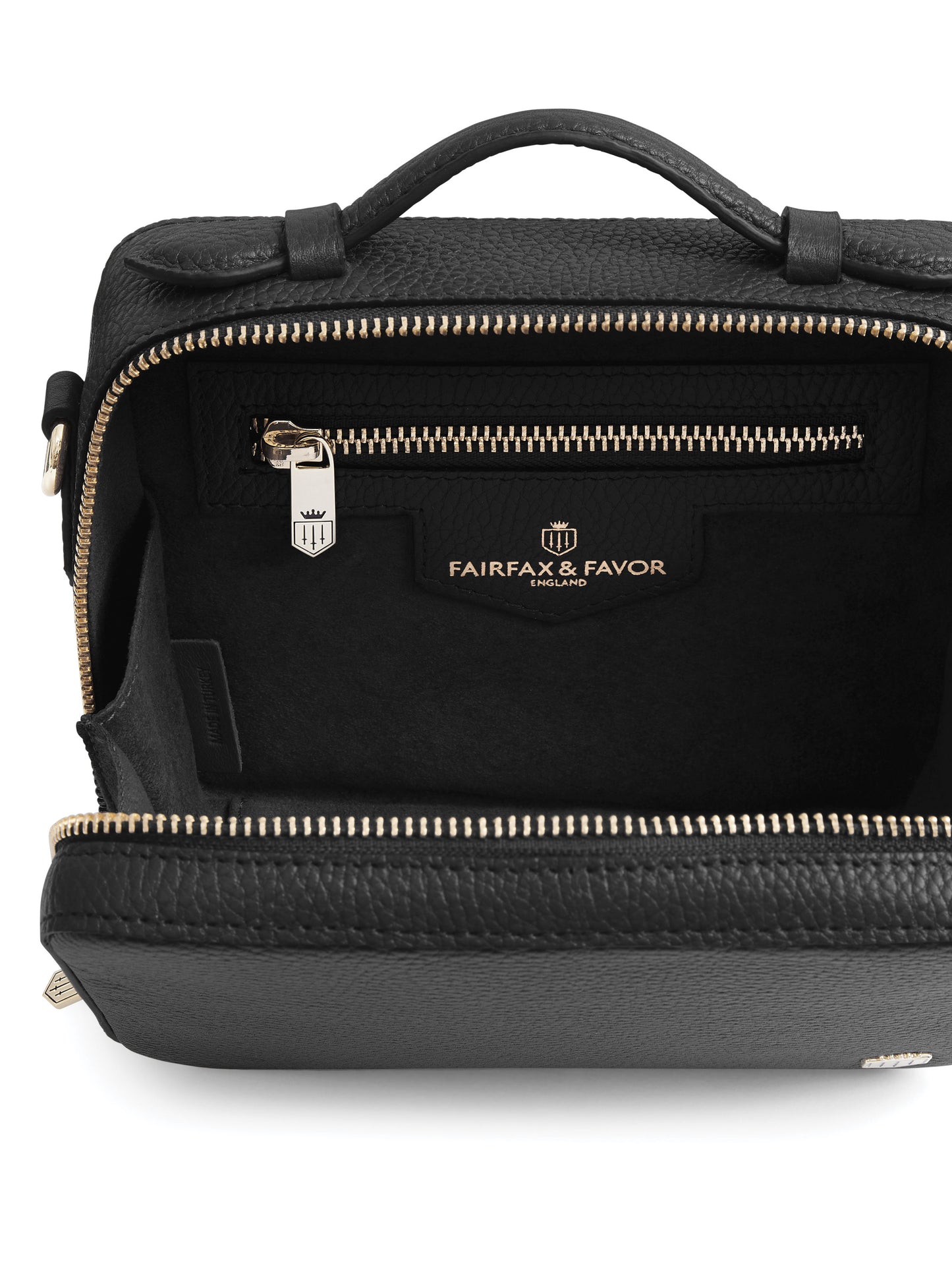 Buckingham Cross Body Bag - Black Leather