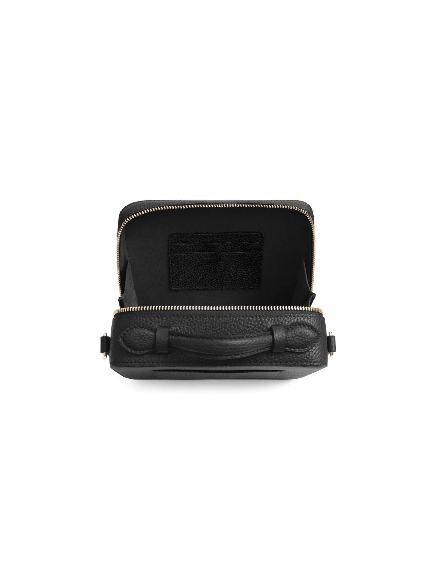 Buckingham Cross Body Bag - Black Leather