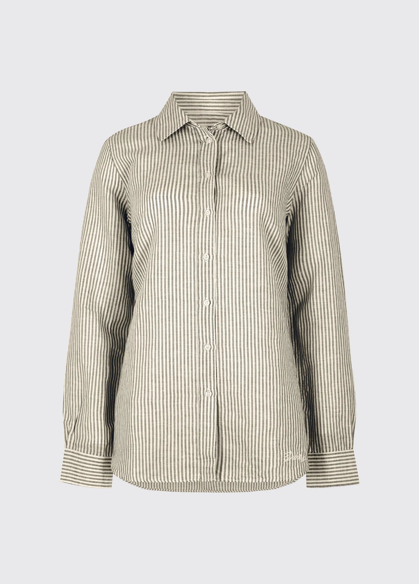 Butterfly Linen Shirt - Khaki
