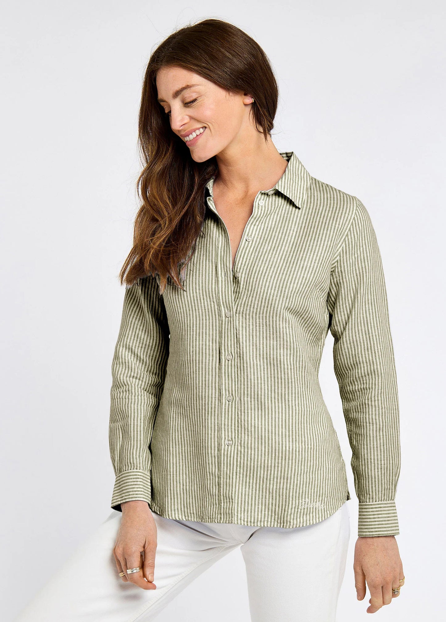 Butterfly Linen Shirt - Khaki