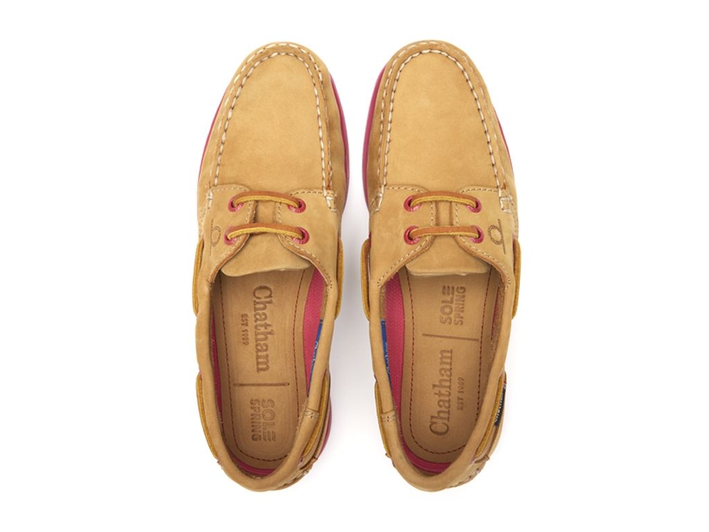 Pippa Lady II G2 Leather Boat Shoes - Tan/Pink