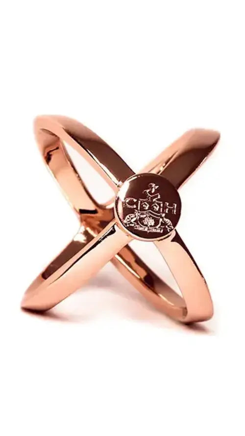 Scarf Ring - Rose Gold Finish