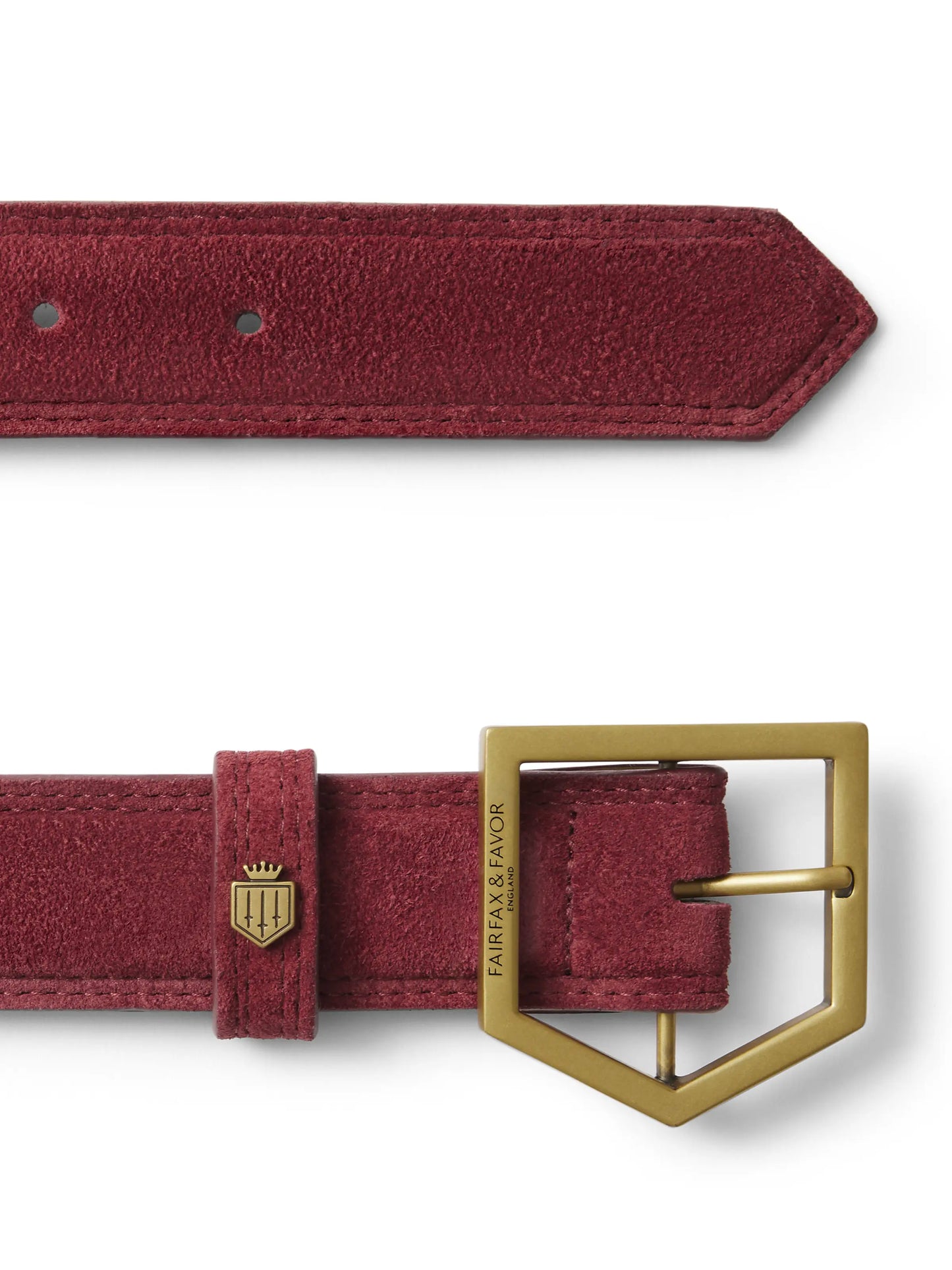 Felbrigg Belt - Ruby Suede