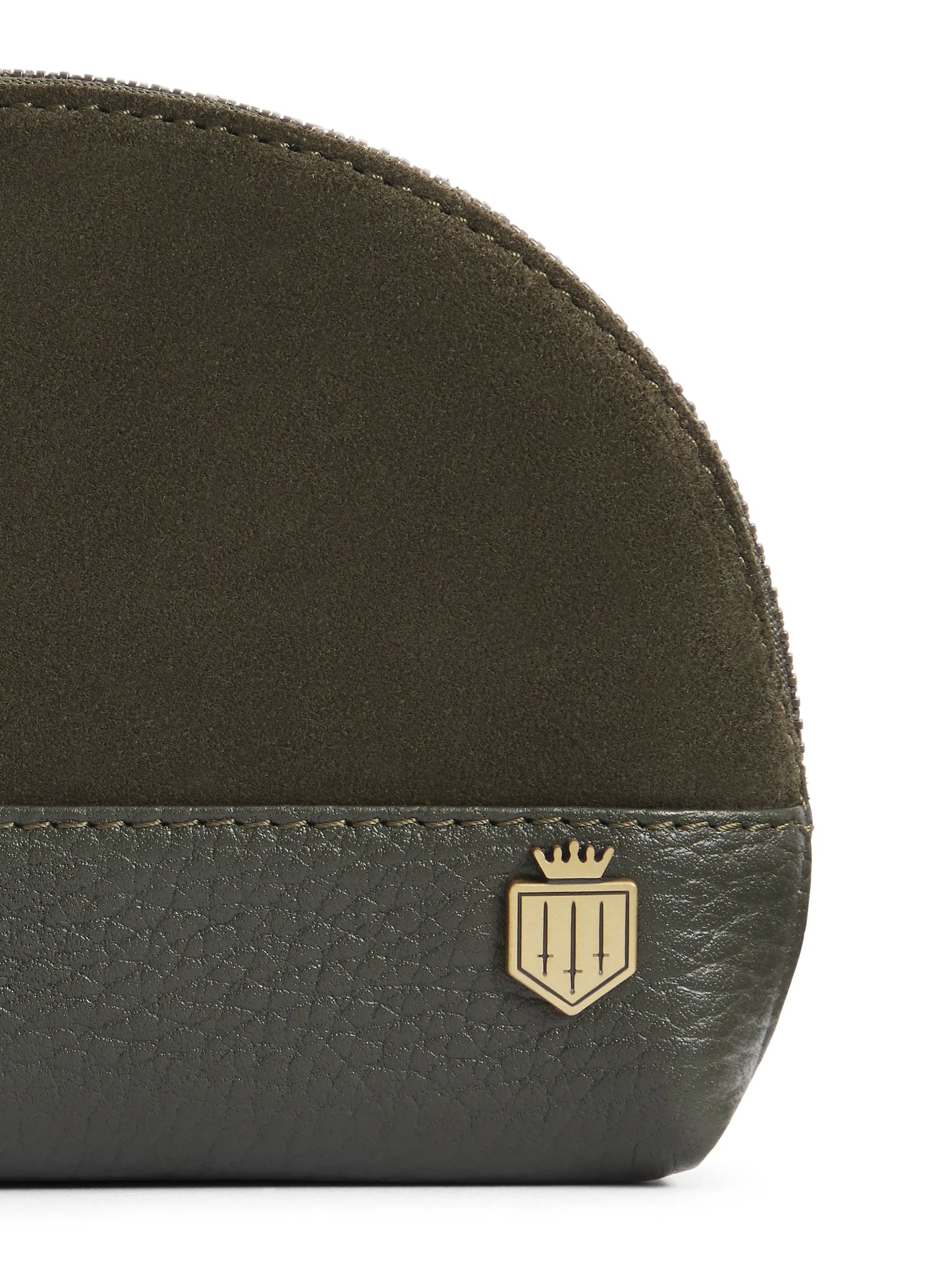 Chiltern Coin Purse - Moss Green Suede