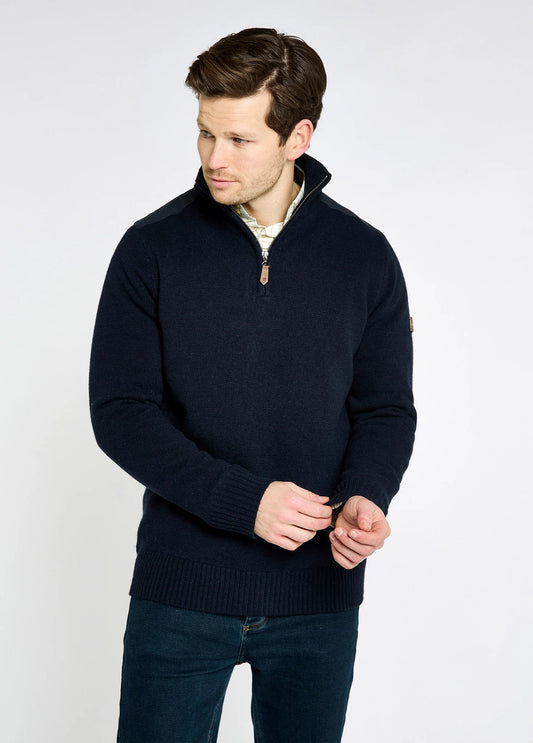 Men’s Doherty Zip Neck Sweater - Navy