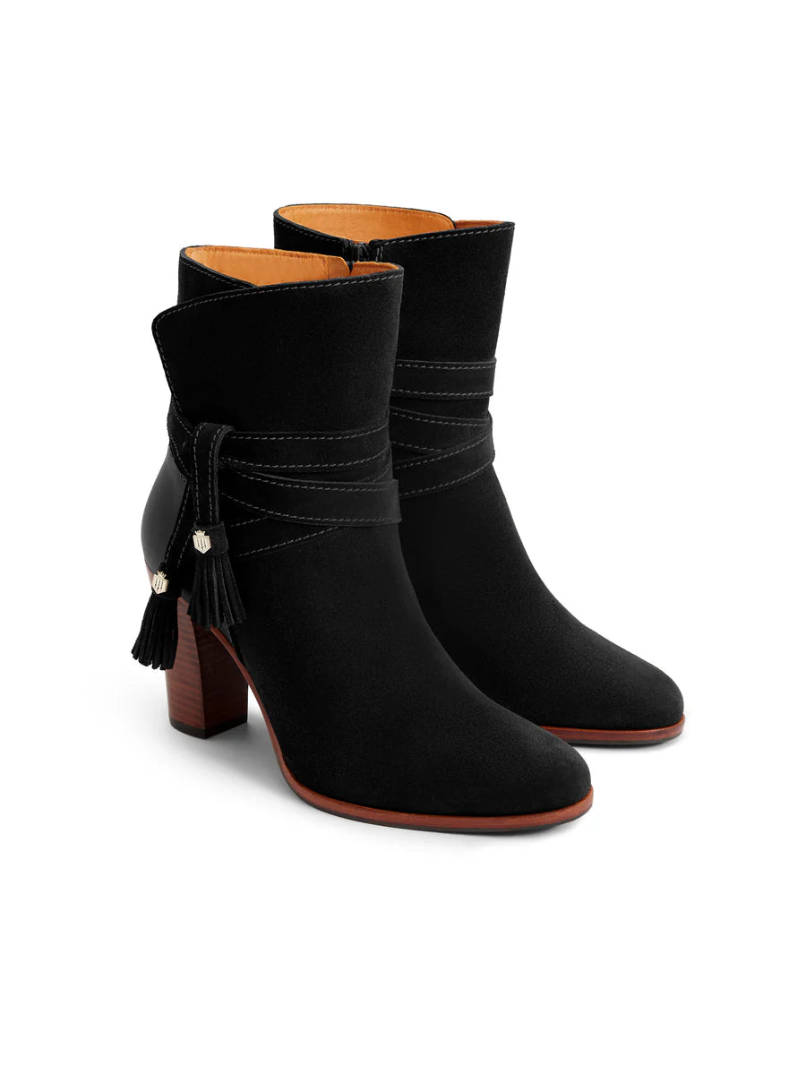 Dorset Ankle Boot - Black Suede