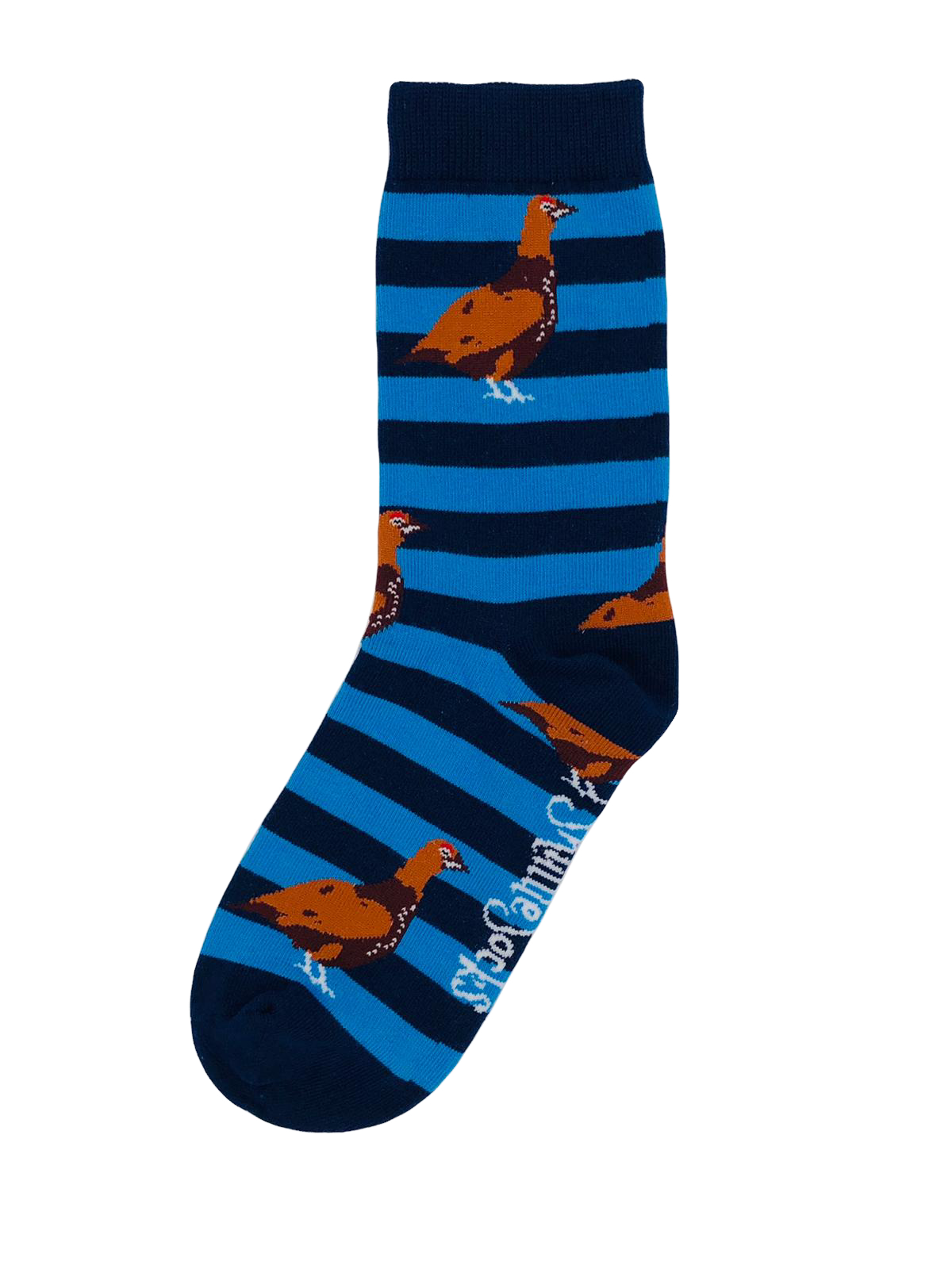 Navy & Blue Grouse Socks - Children's