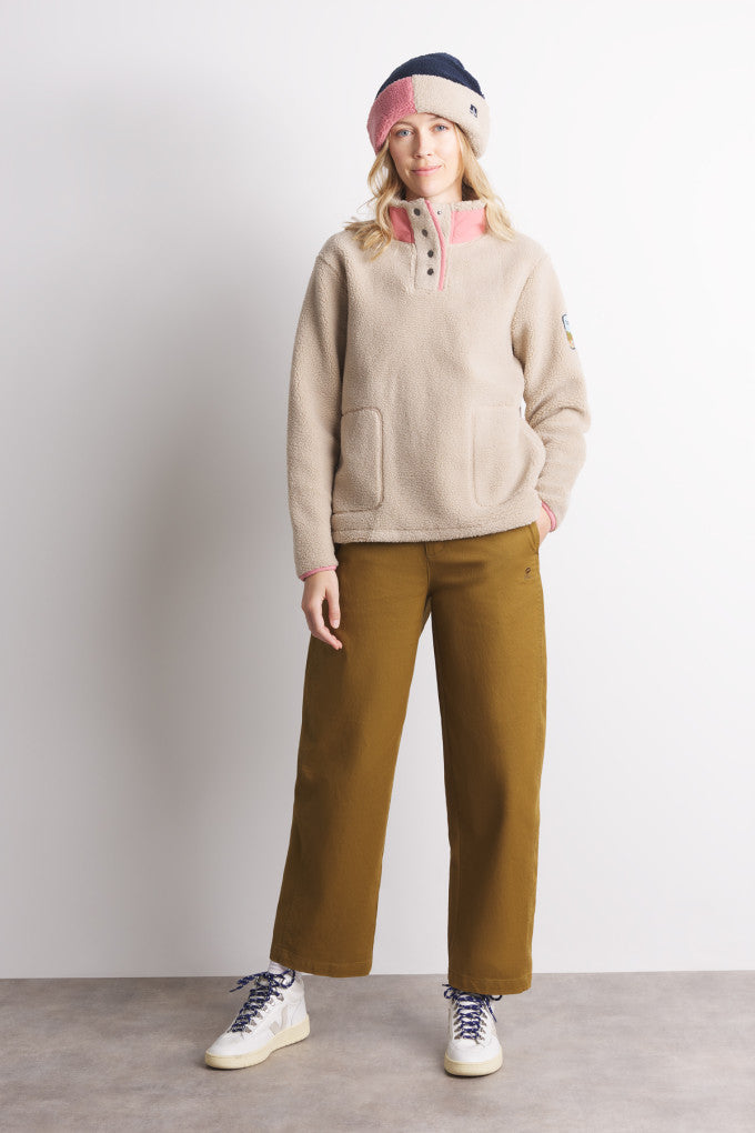 Elie Sherpa Sweatshirt - Beige