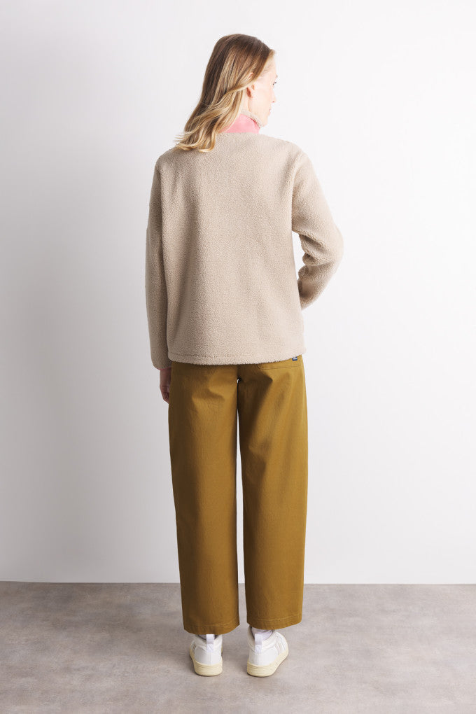 Elie Sherpa Sweatshirt - Beige