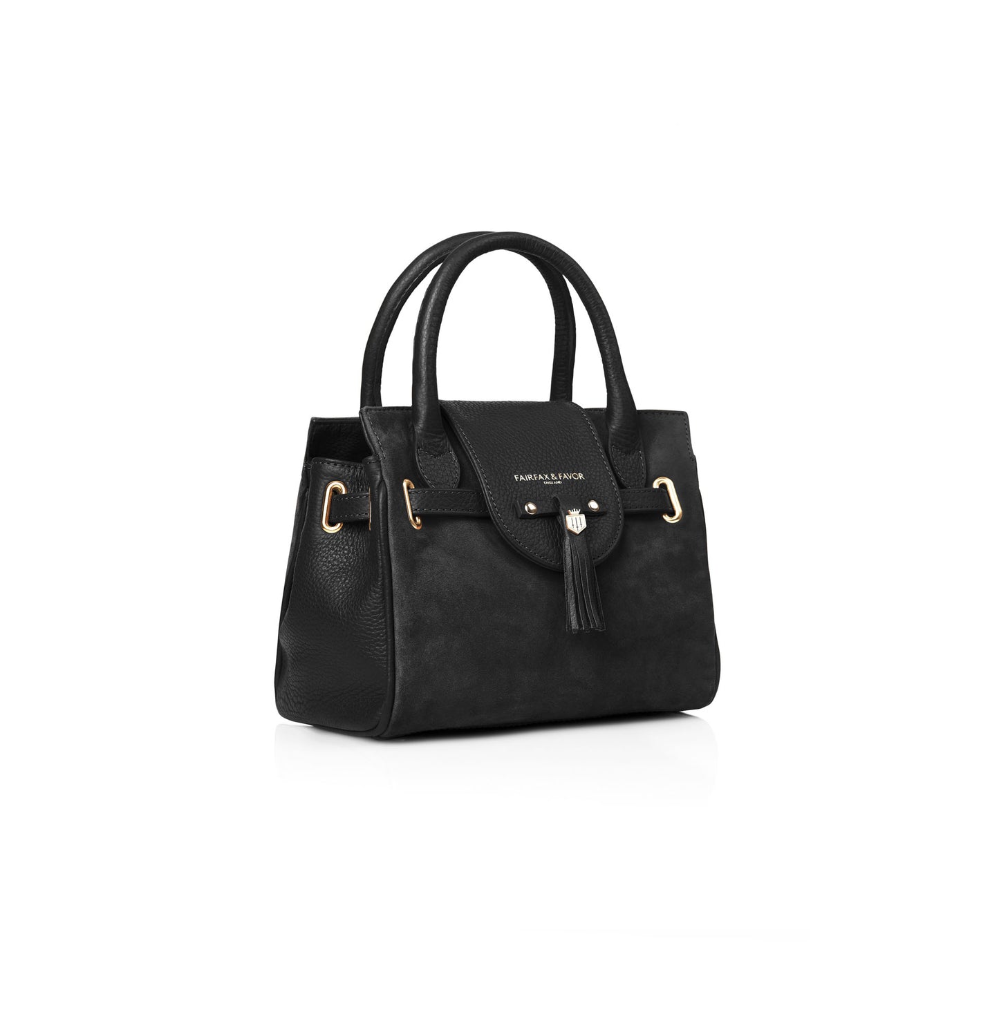 Mini Windsor Handbag - Black Suede