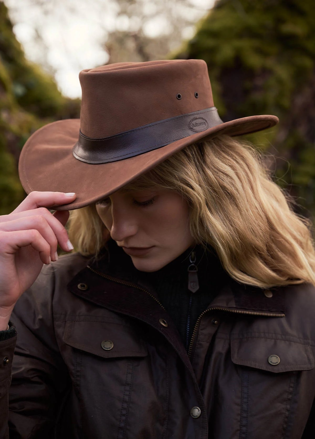 Finlay Leather Hat - Walnut