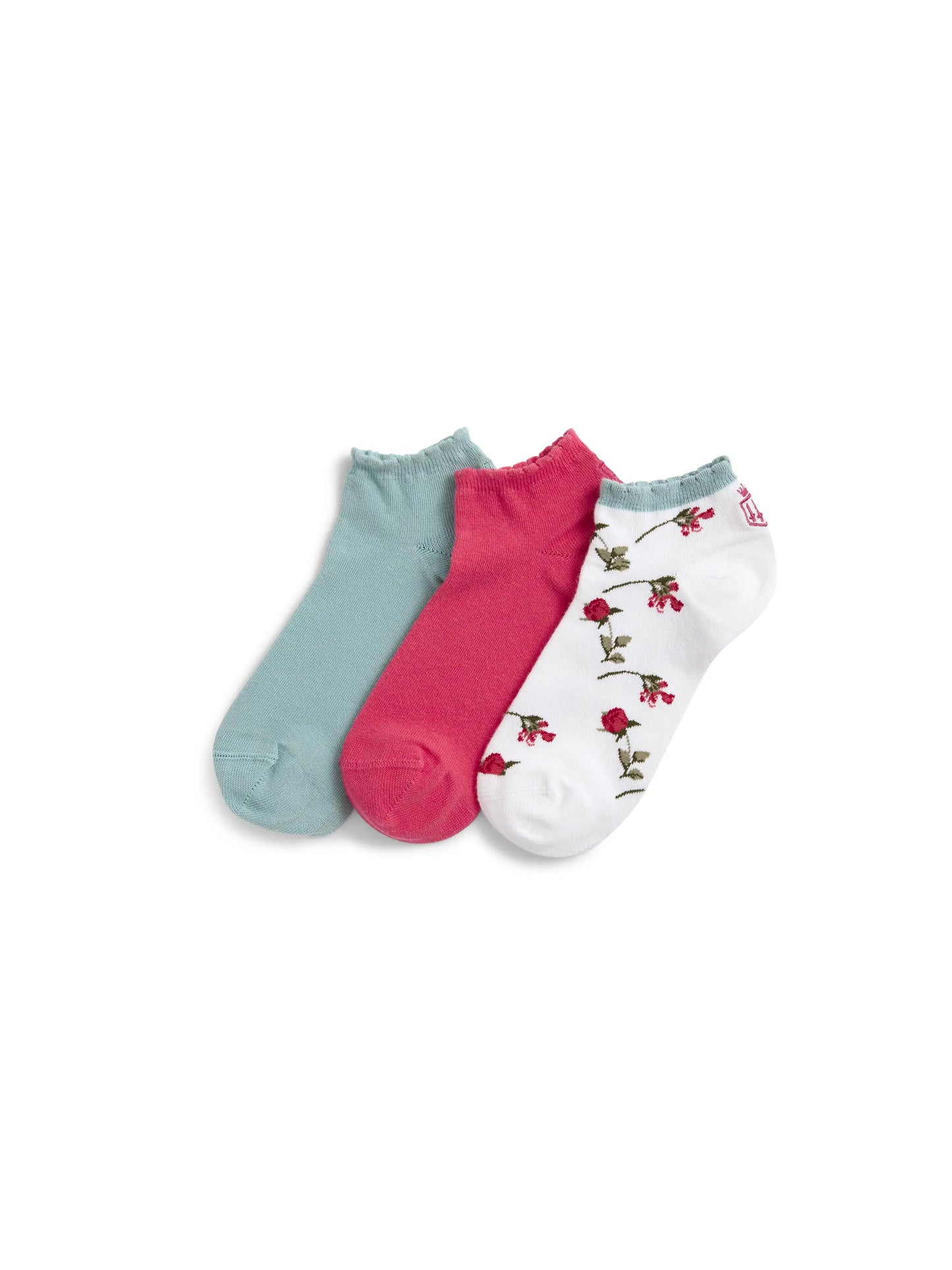 Signature Trainer Socks - Floral, Cherry & Mint
