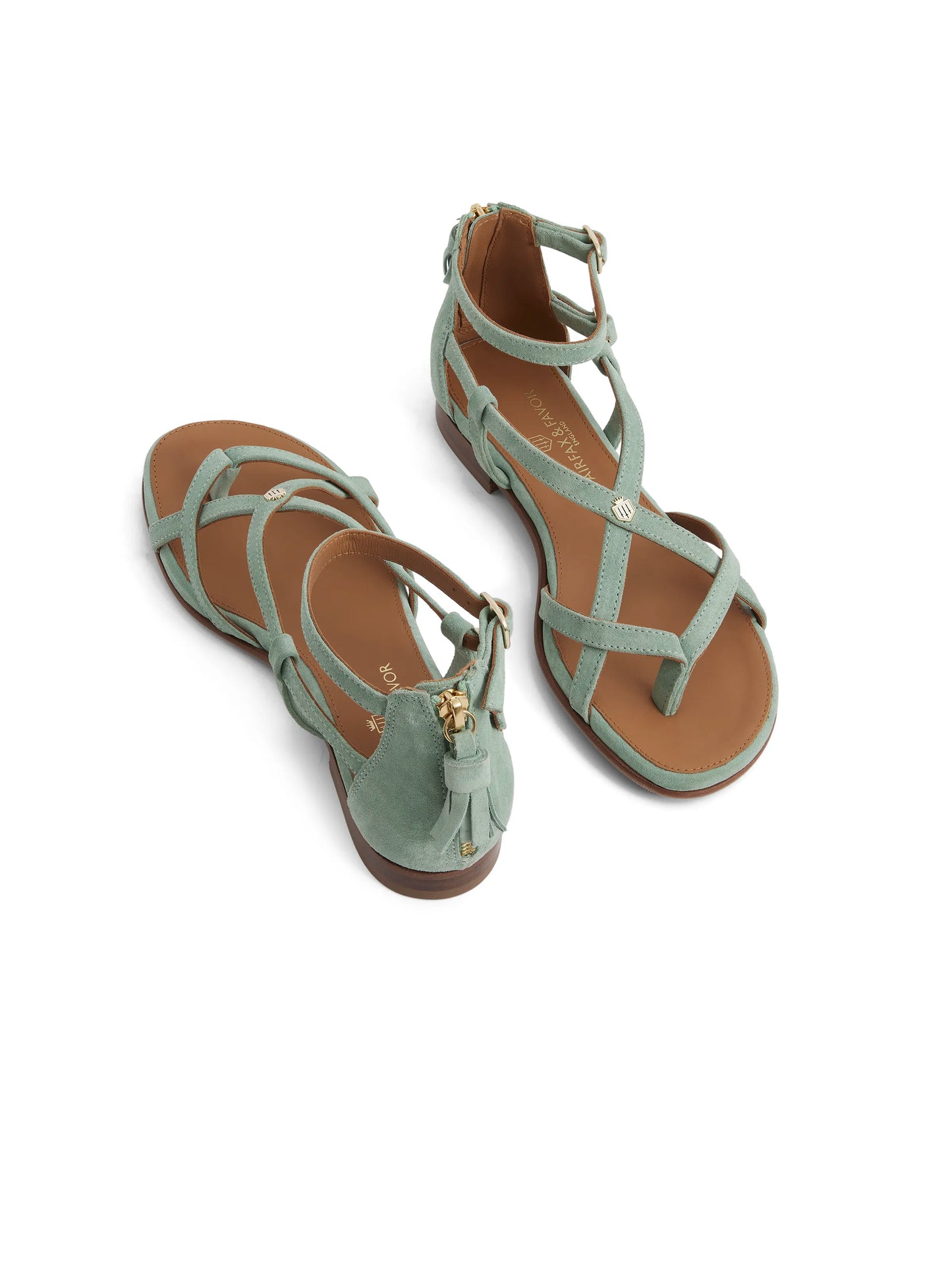 Brancaster Sandal - Mint Suede