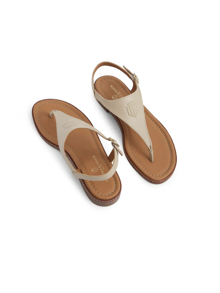 Vienna Sandal - Stone Leather