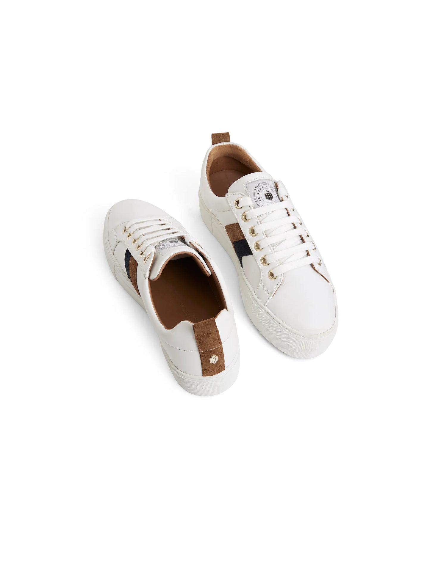 Alexandra Platform Trainer - Tan/Navy