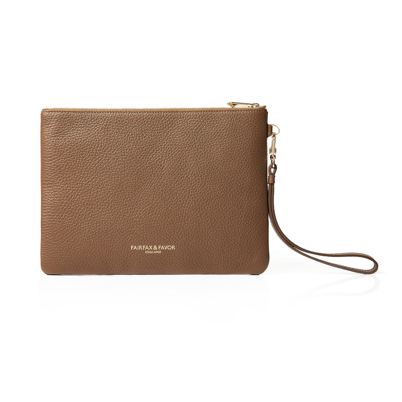 Highbury Clutch Bag - Tan Suede