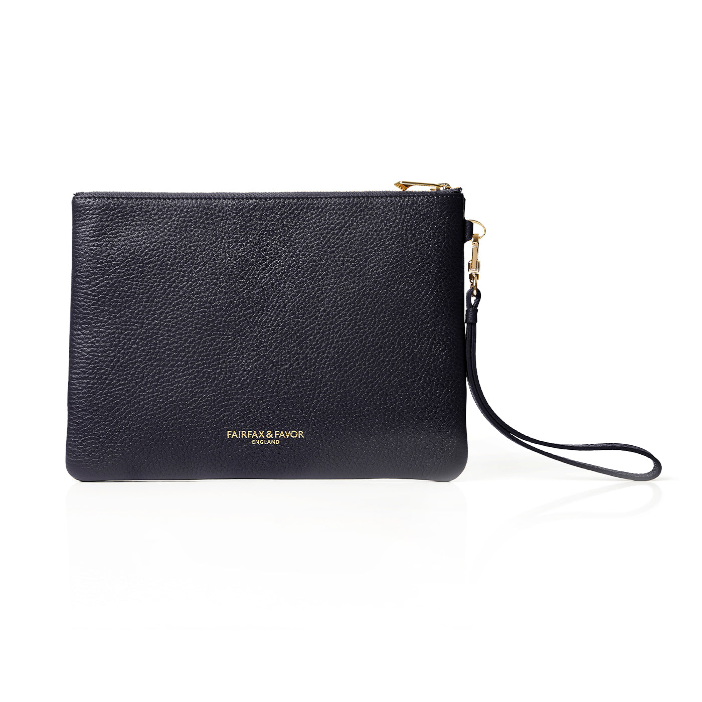 Highbury Clutch Bag - Navy Suede