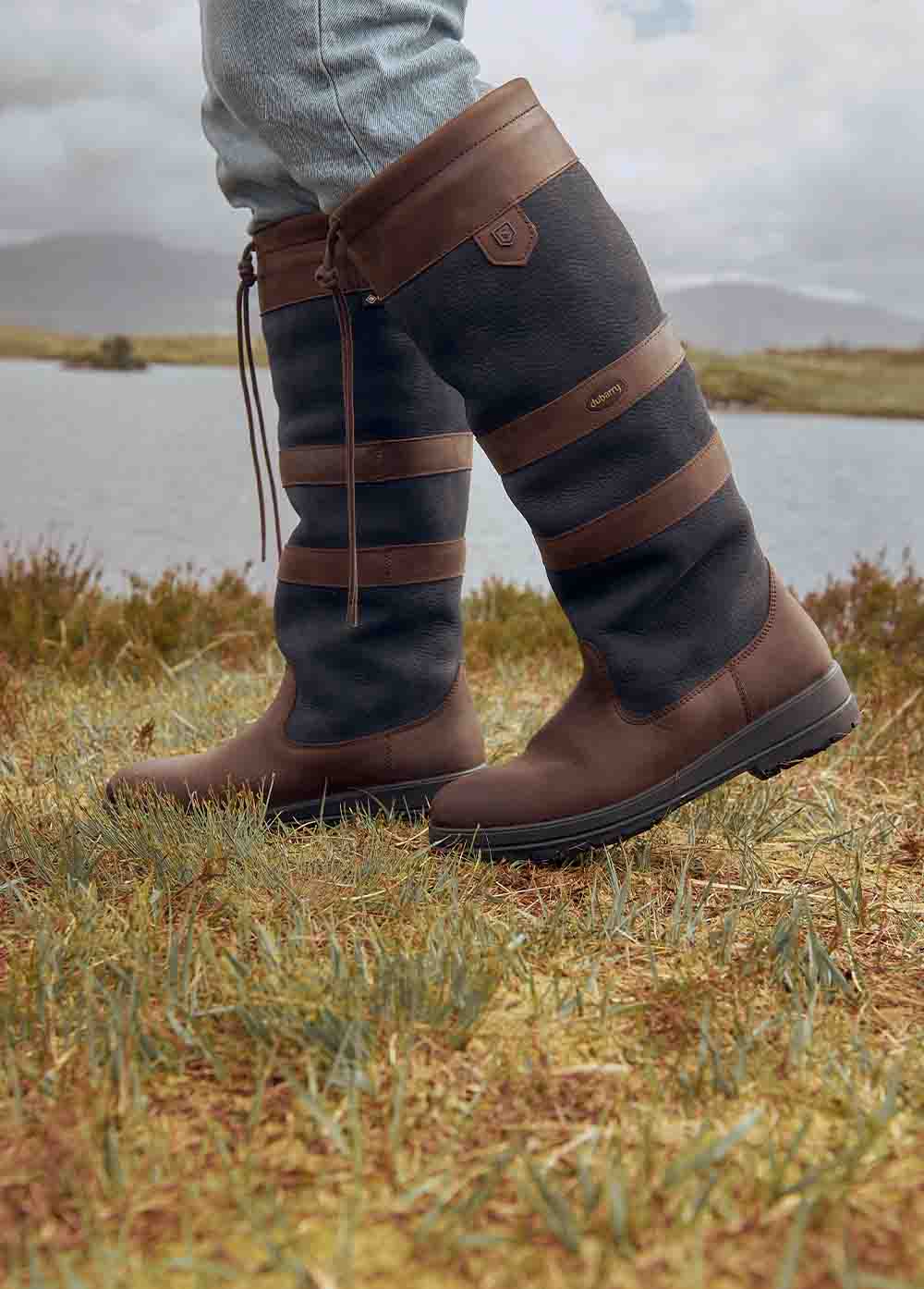Galway Country Boot - Navy/Brown