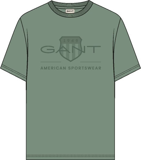 Men's Tonal Shield T-Shirt - Kalamata Green