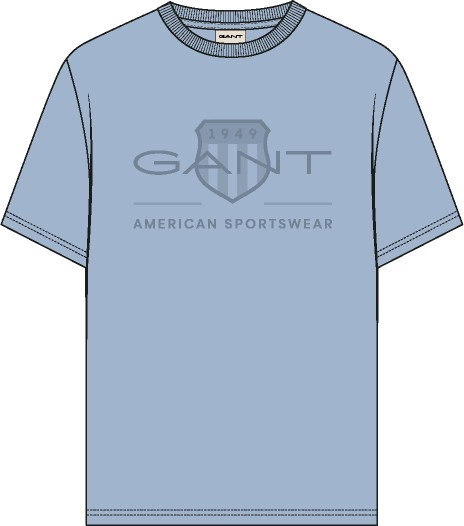 Men's Tonal Shield T-Shirt - Fresh Blue