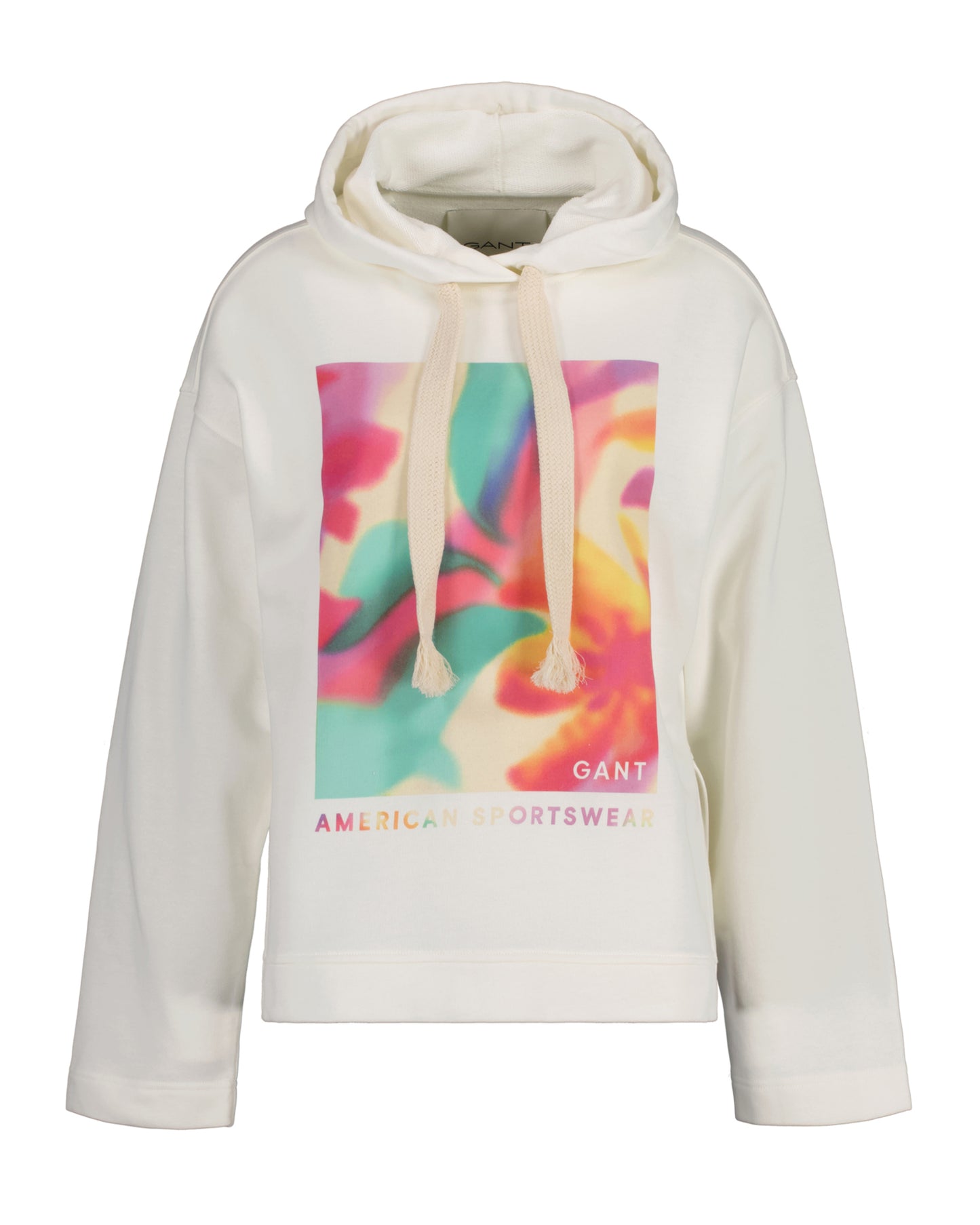 Floral Graphic Hoodie - Eggshell