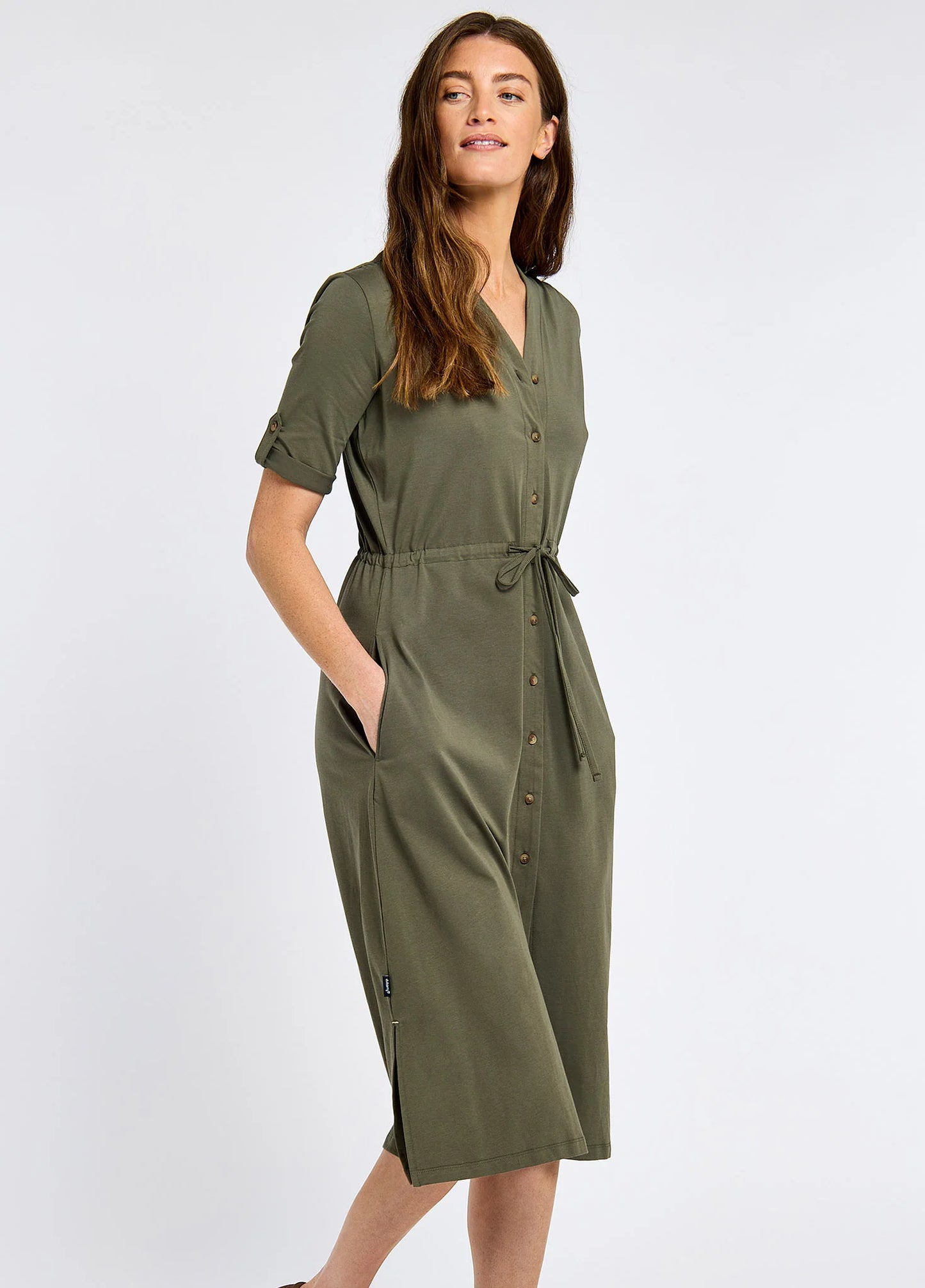 Hanlon Shirt Dress - Kelp