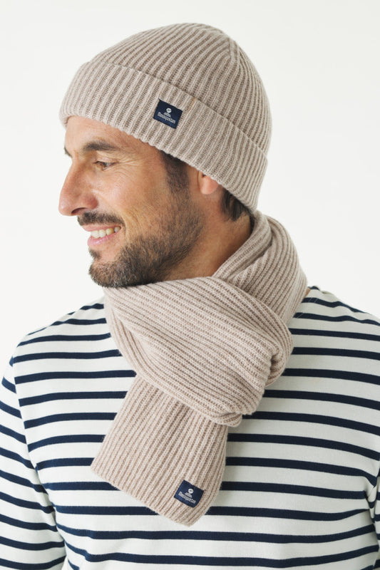 Hernot Wool Scarf - Stone Grey