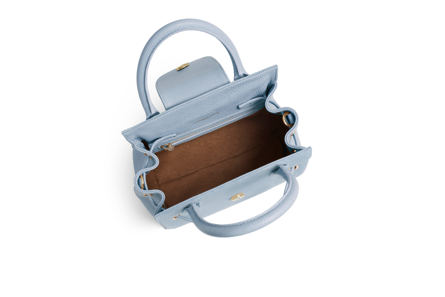 Mini Windsor Handbag - Sky Blue Suede