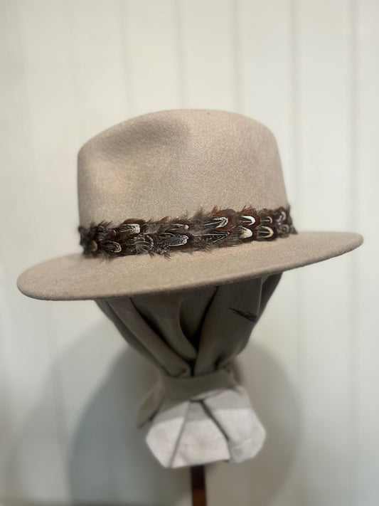 Kansas Wool Felt Hat - Beige