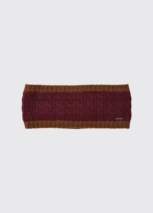 Walton Knitted Headband - Ox Blood