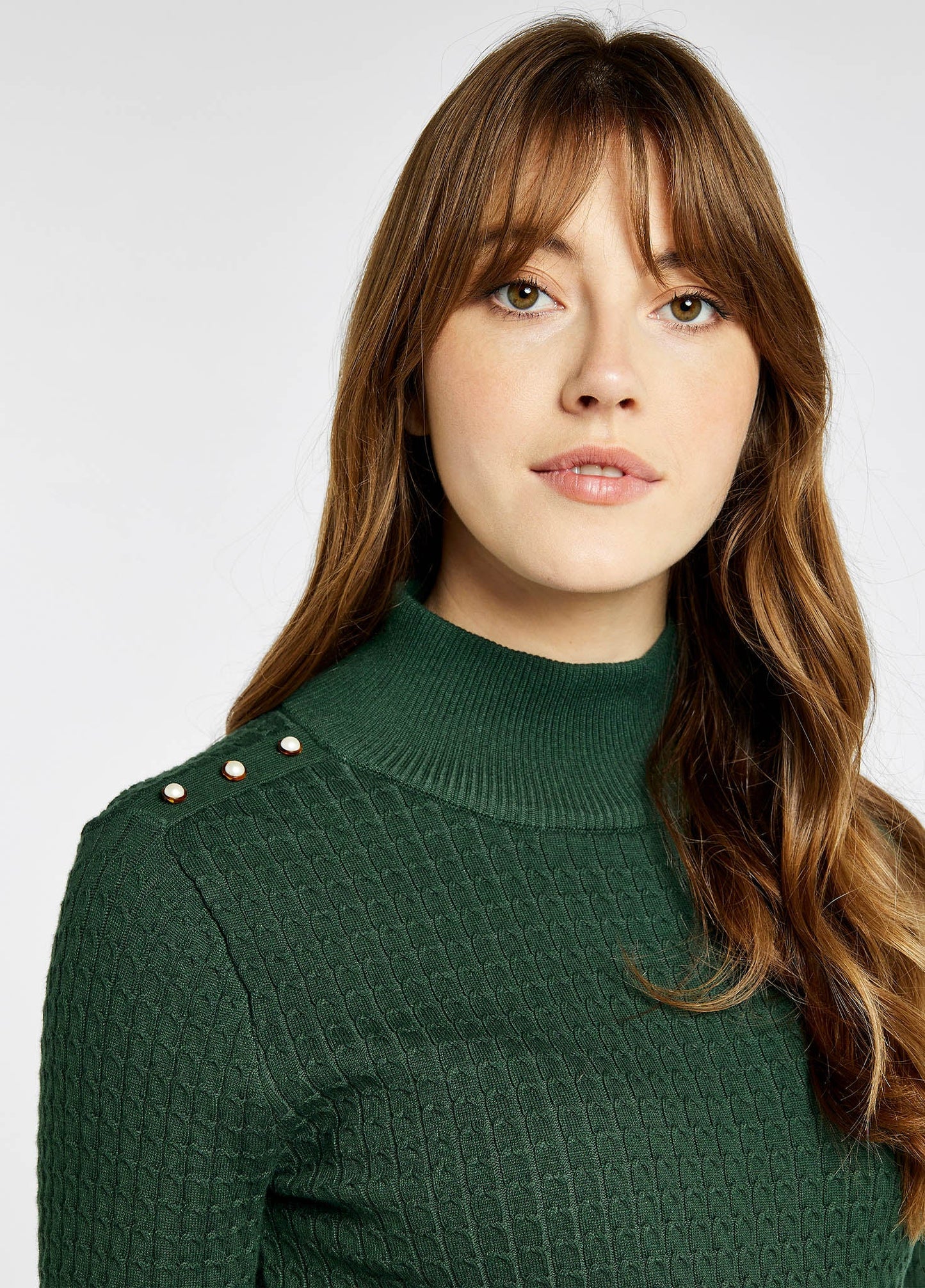 Monkstown Cable Stitch Sweater - Verdigris