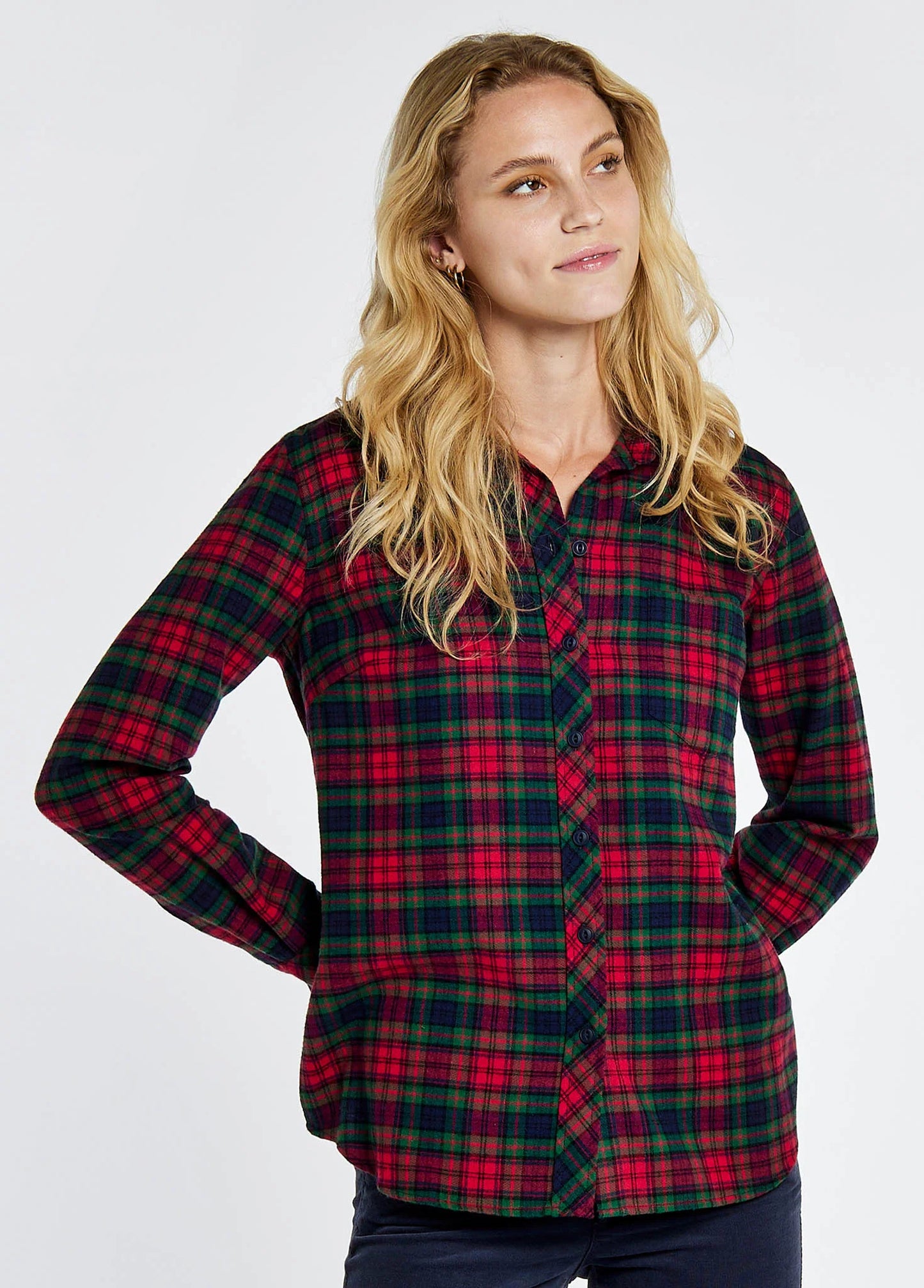 Japonica Check Shirt - Navy