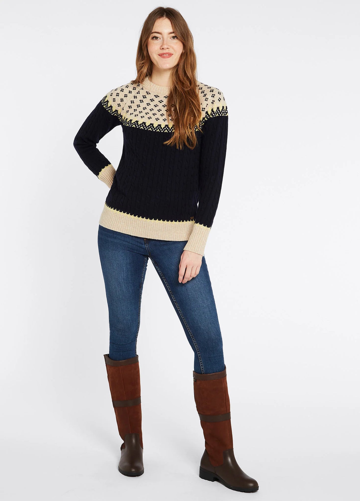 Thornfield Fair Isle Knit - Navy