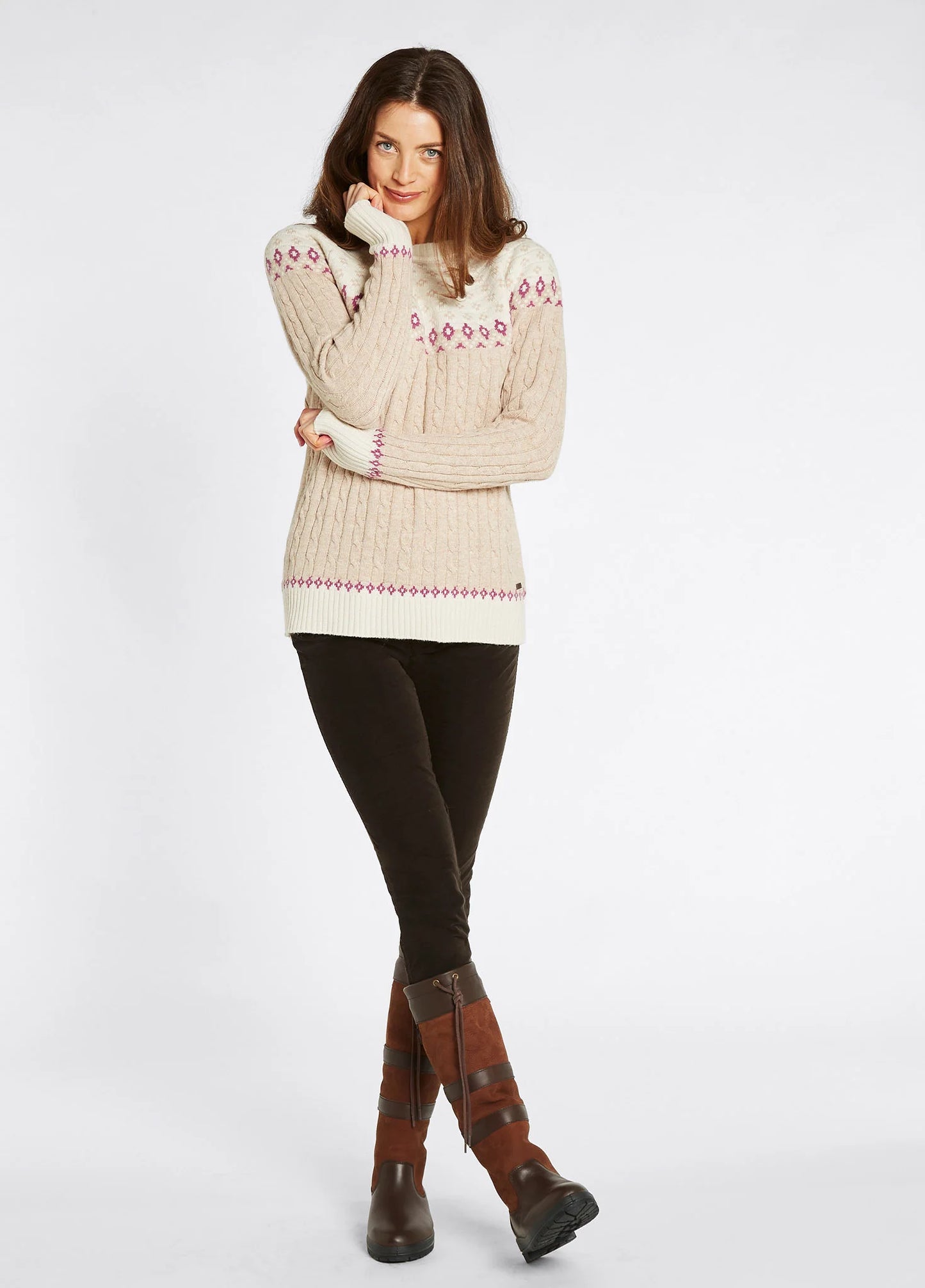 Thornfield Fair Isle Knit - Oat