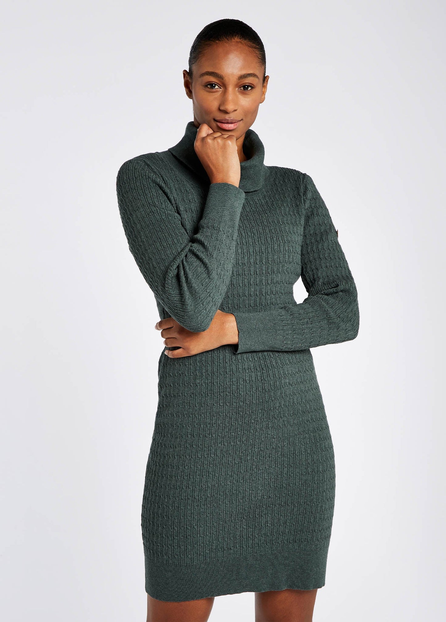 Raheen Fitted Dress - Verdigris