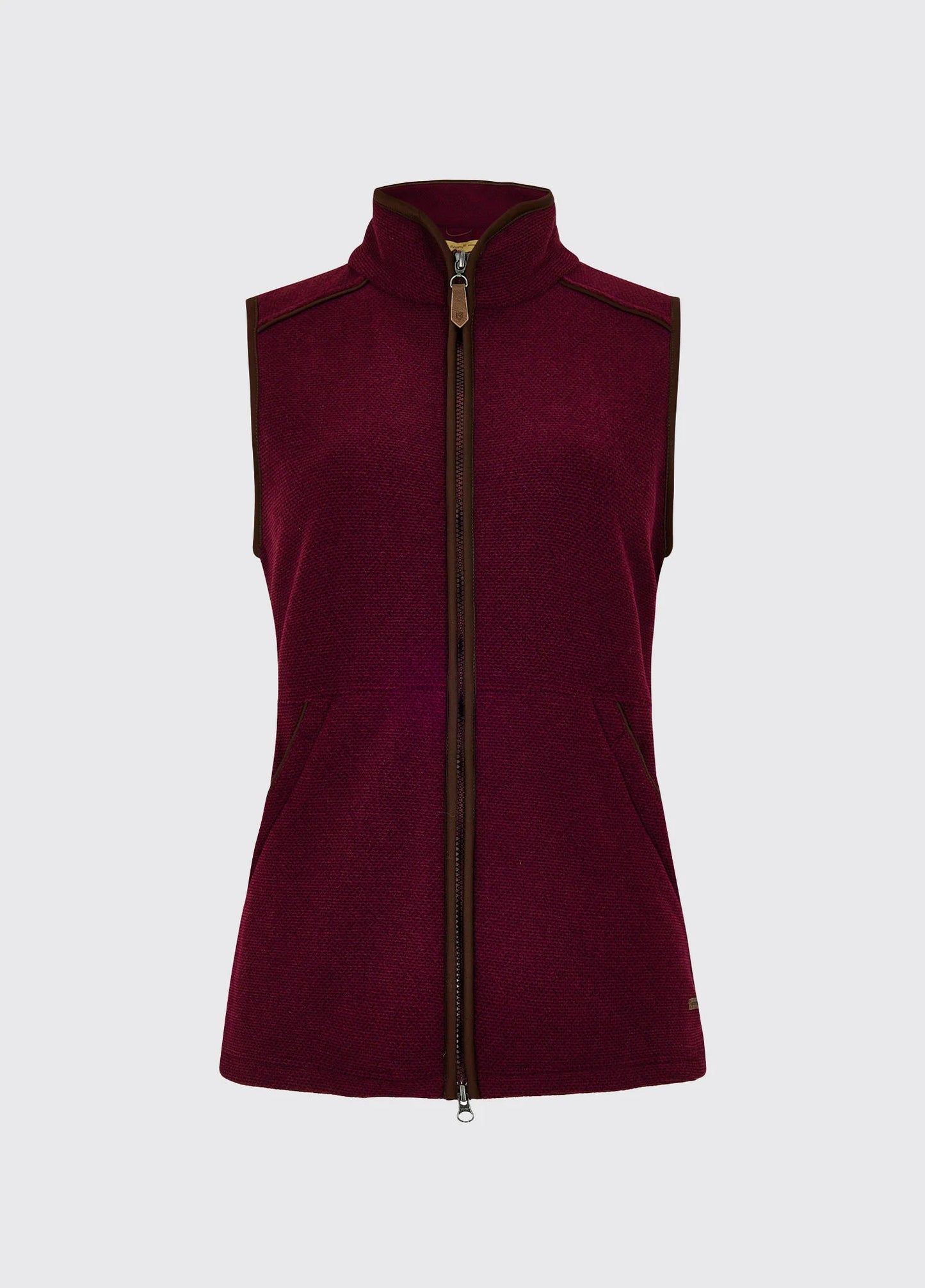 Carbury Fleece Gilet - Ox Blood