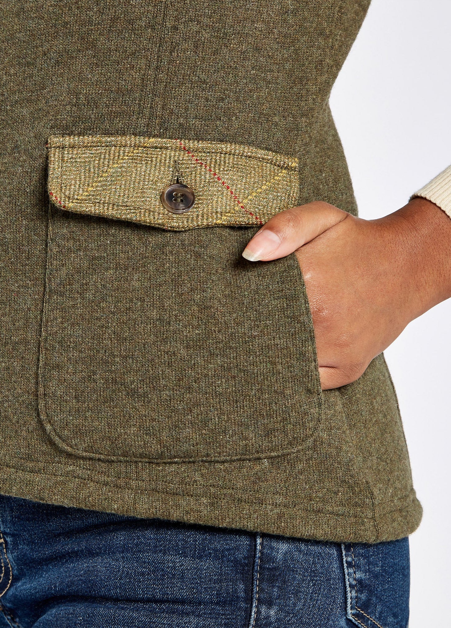 Cherrywood Gilet - Dusky Green