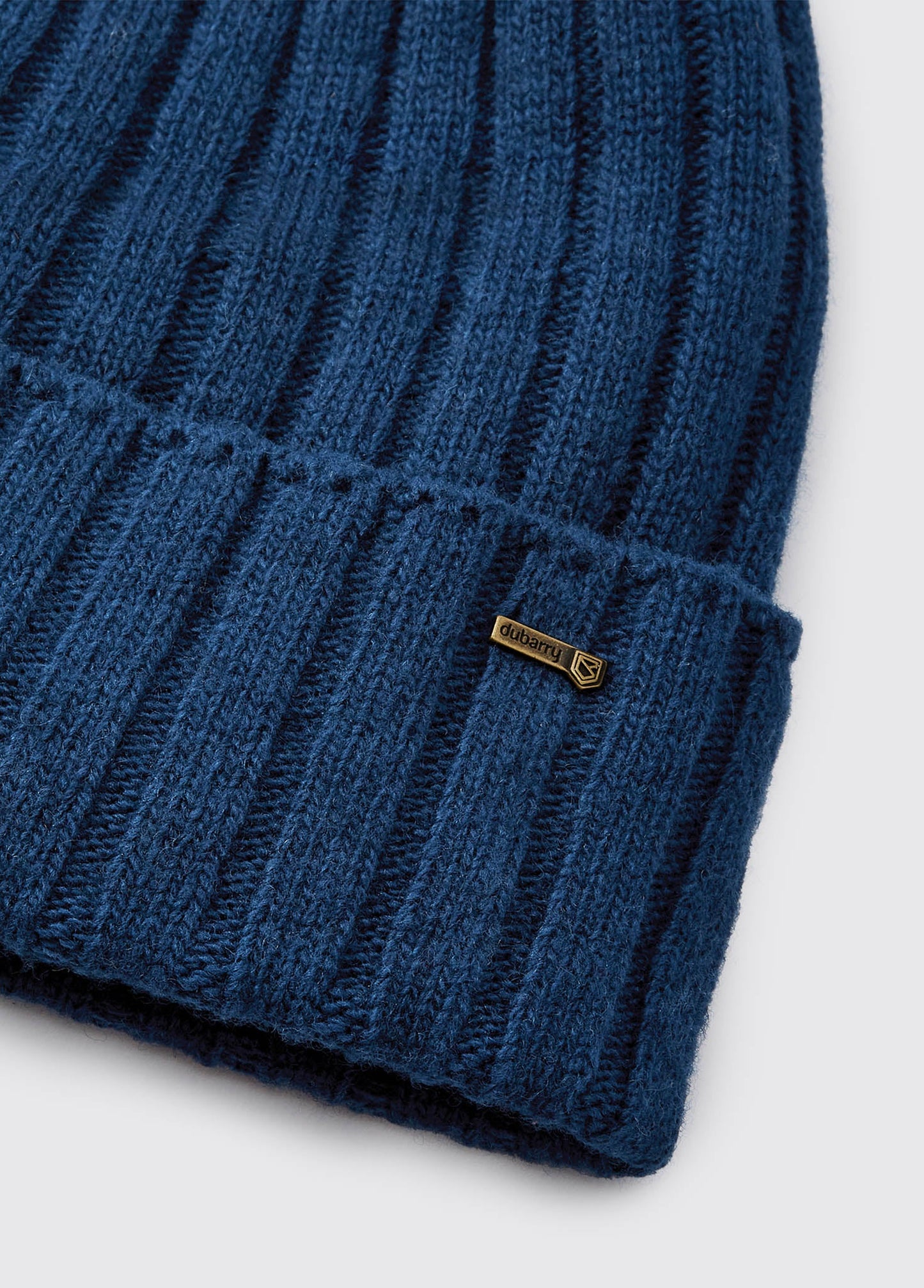 Curlew Ladies Knitted Bobble Hat - Peacock Blue