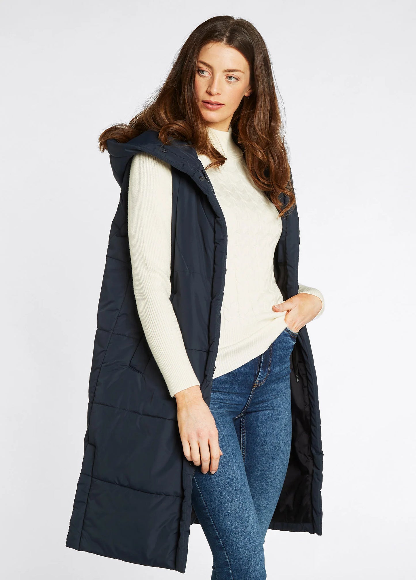 Ryan Hooded Gilet - Navy