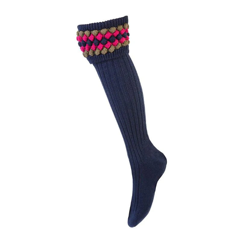 Lady Angus Socks - Navy