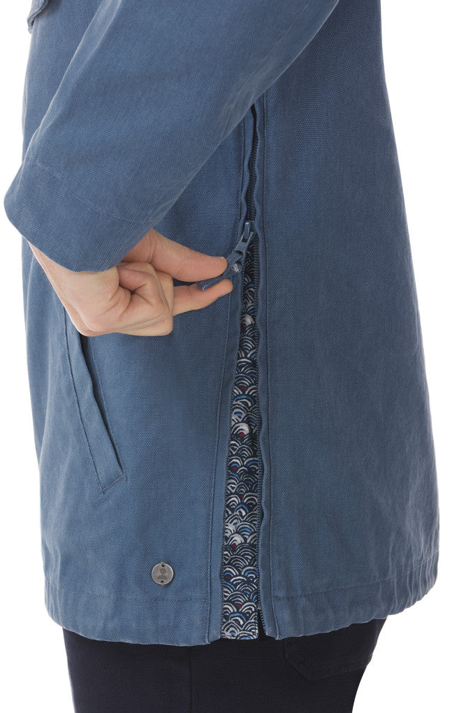 Larmor Hooded Smock - Grey