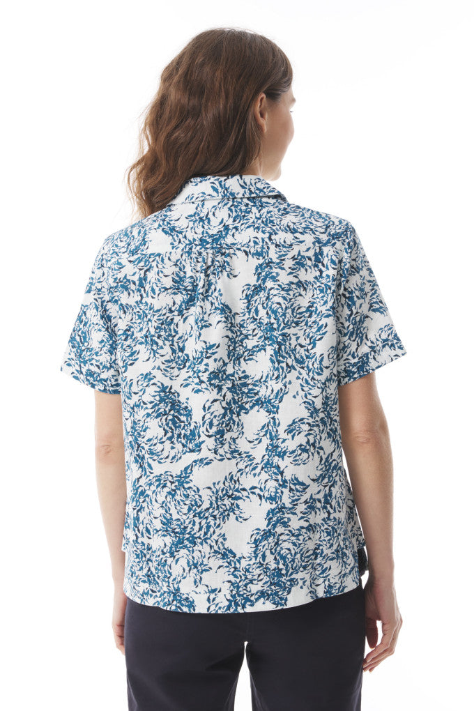 Lazenn Blouse - Abyssal Blue Fish Print