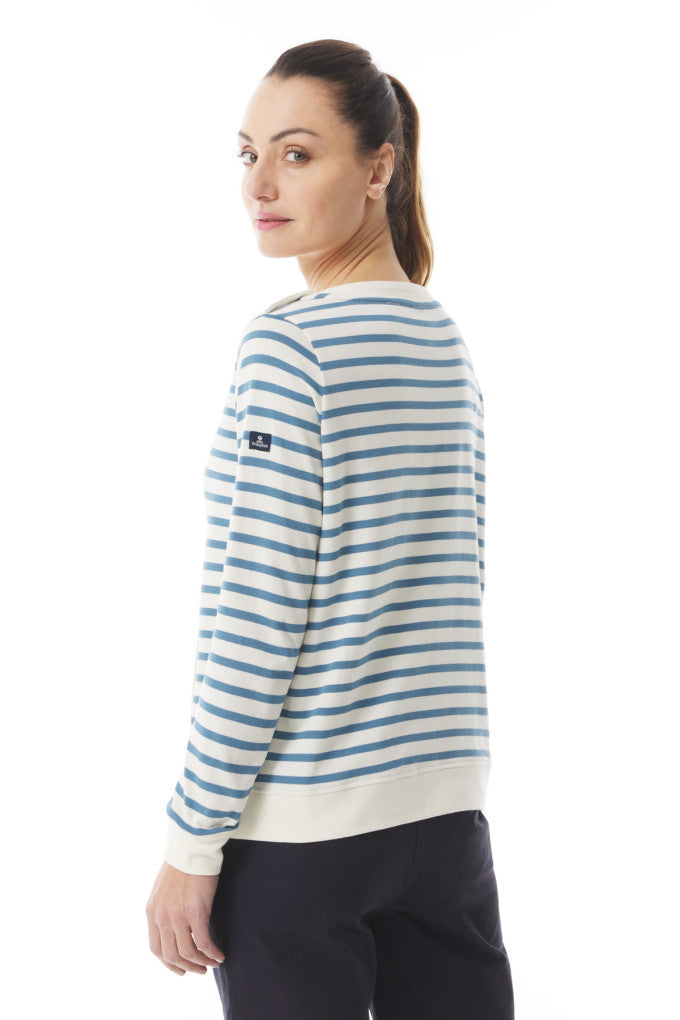 Madly Sweatshirt - Ecru/Provençal Blue